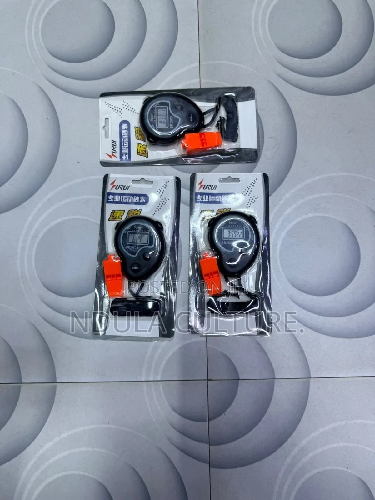 Turui SR2003 Digital Sports Stopwatch and Whistle Set