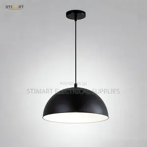 Modern Black Dome Pendant Light
