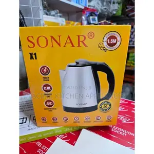 Sonar 1.8L Stainless Steel Electric Kettle - 1500W Fast Boi