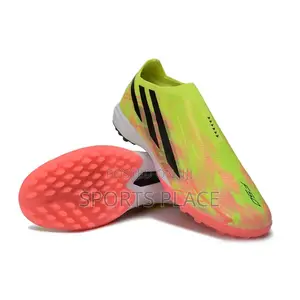 Adidas F50 Hyperfast - Yellow Orange Laceless Turf Shoes