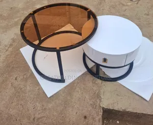 Modern 2-in-1 Nesting Coffee Table Set With Tinted Glass Top