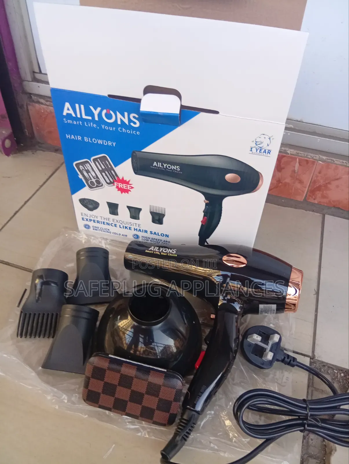 AILYONS Hair Blow Dryer – Fast Drying Professional Styling