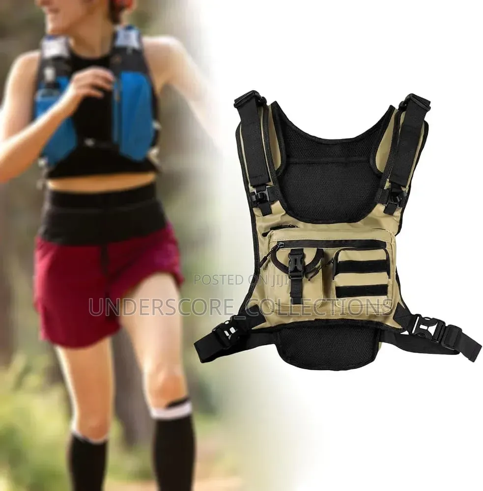 Multifunction Zipper Chest Backpack
