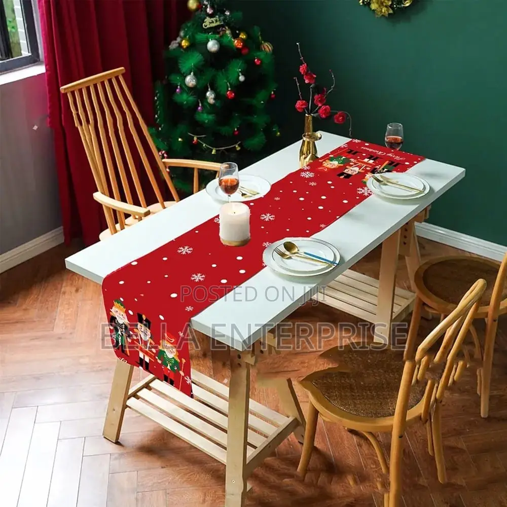 Christmas Themed Table Runner Stain Resistant Size:180*35cm