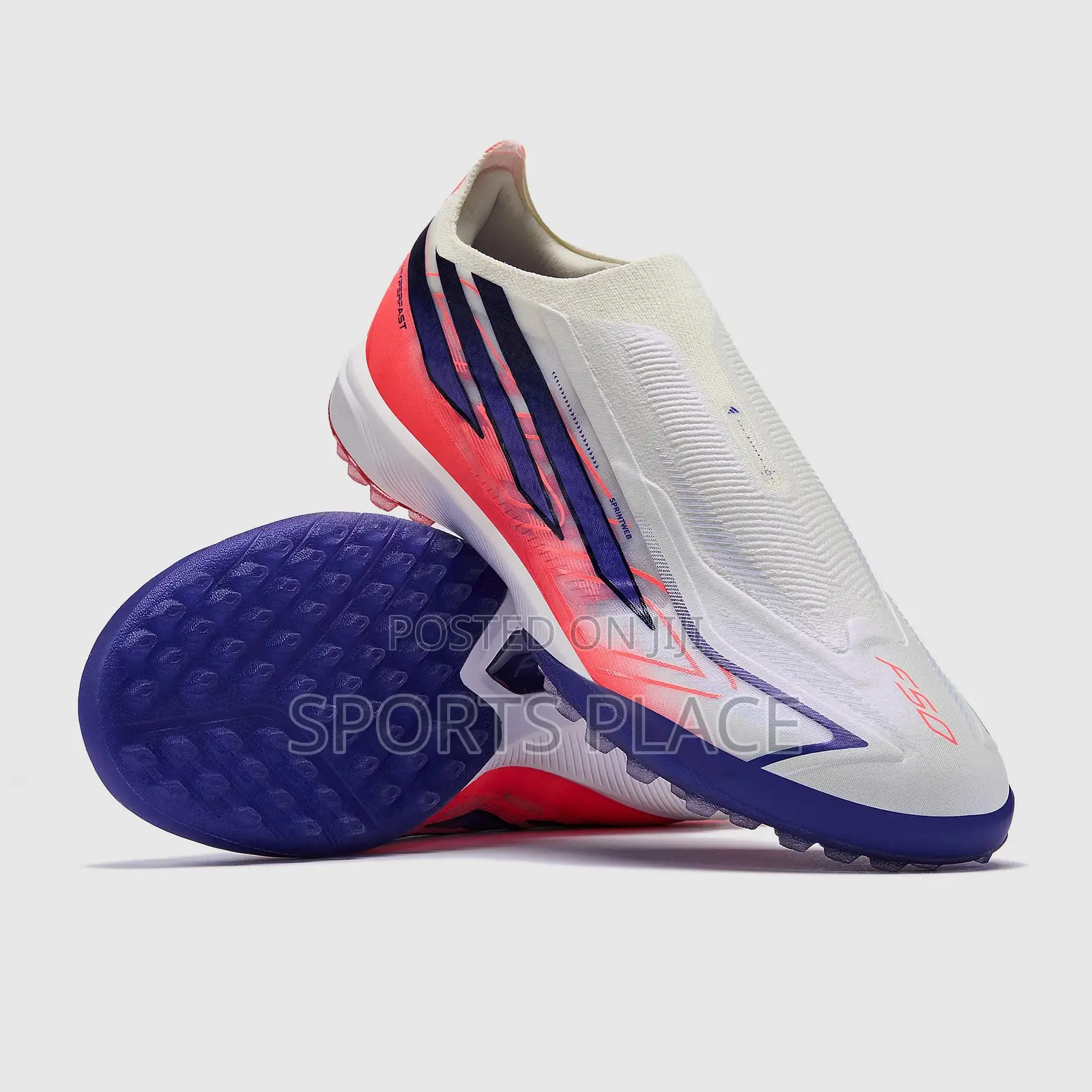F50 Hyperfast "Chaos vs Control" - White Edition Laceless AG Shoes