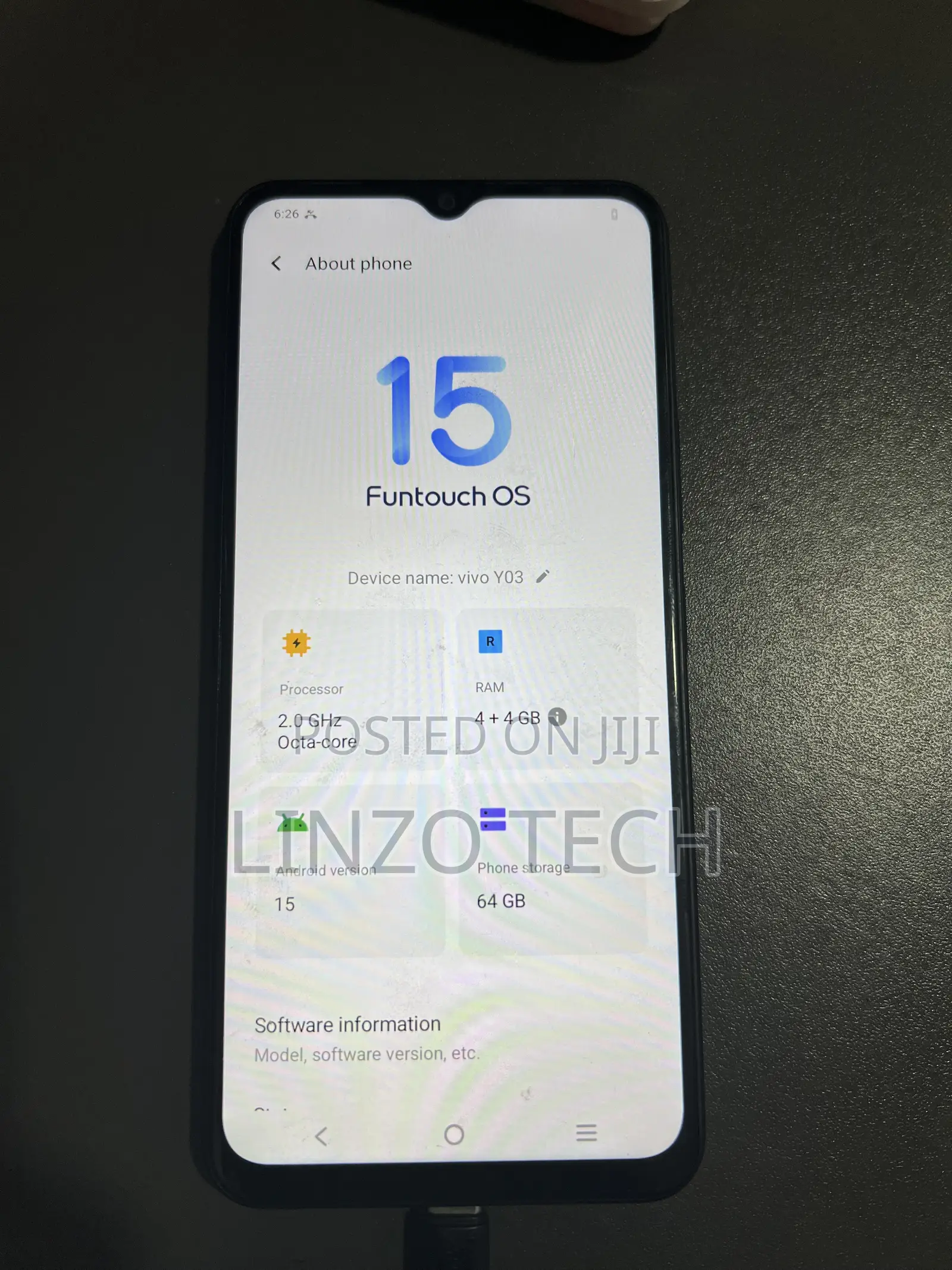 Vivo Y03 64 GB Black
