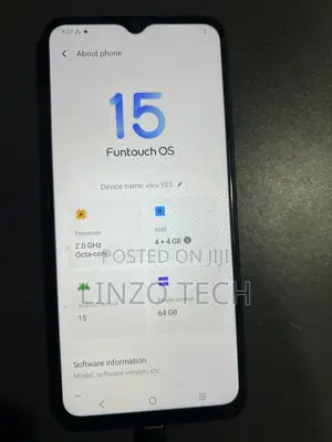 Vivo Y03 64 GB Black