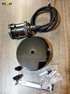 Decorative Black Pendant Lamp Holder