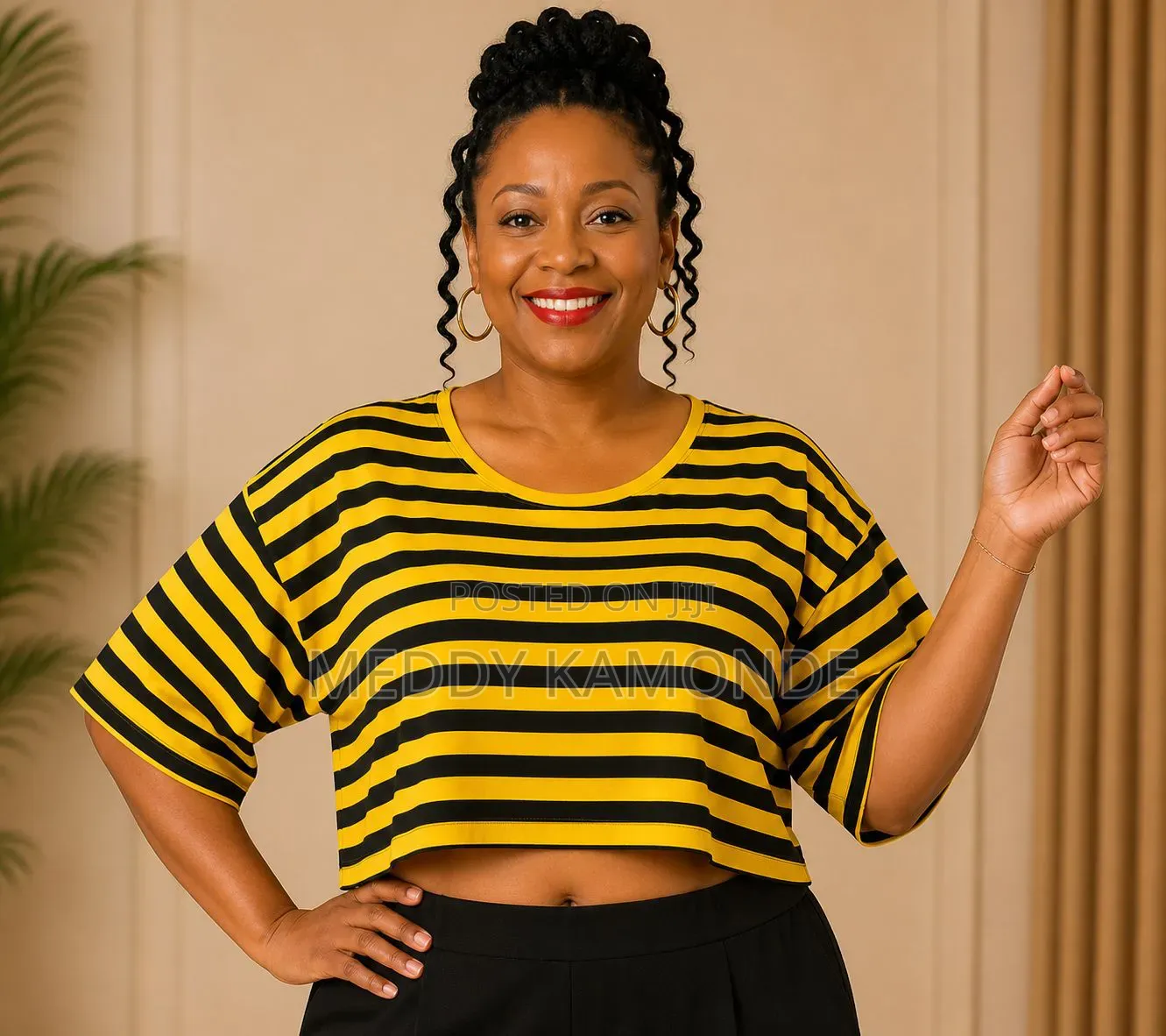 Yellow Crop Top