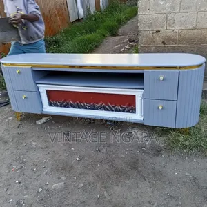 Luxury Electric Fireplace TV Stand