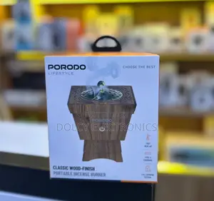 Porodo Lifestyle Classic Wood -Finish Portable Incense Burner