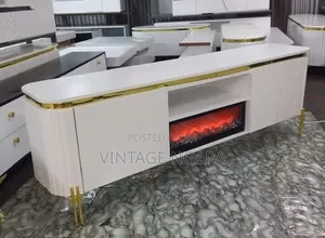 Luxury Electric Fireplace TV Stand