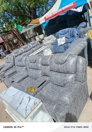Faiber Semi Recliner Sofa 7 Seator Grey Colour