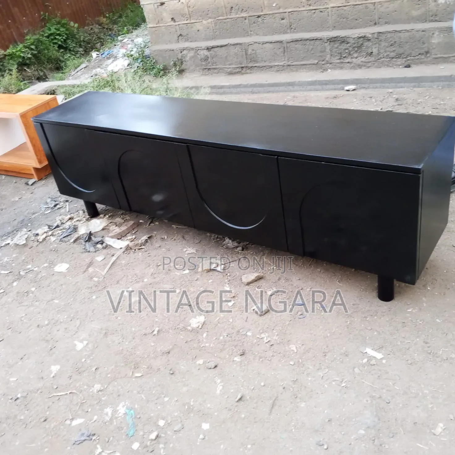 Quality 6 Feet Black TV Stand