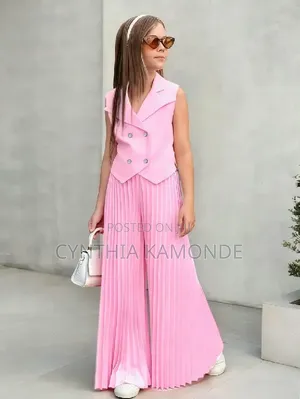 Pink and Blue Two Piece Set