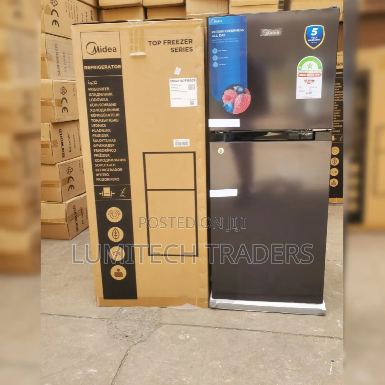 Midea 187 Litres Double Door Refrigerator