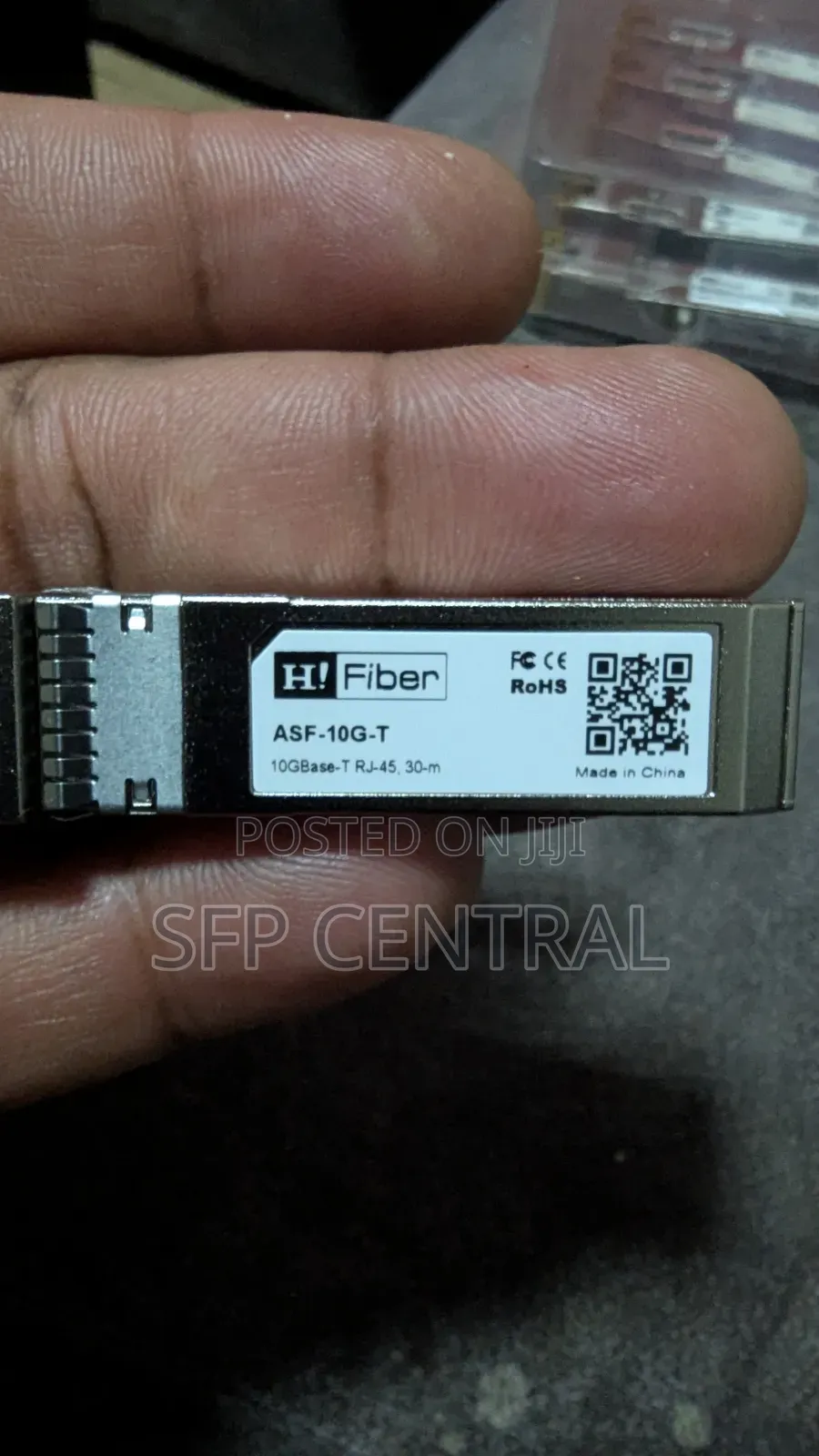 The H!Fiber 10Gb SFP+ RJ45 Transceiver for Cisco/ Microtik ETC