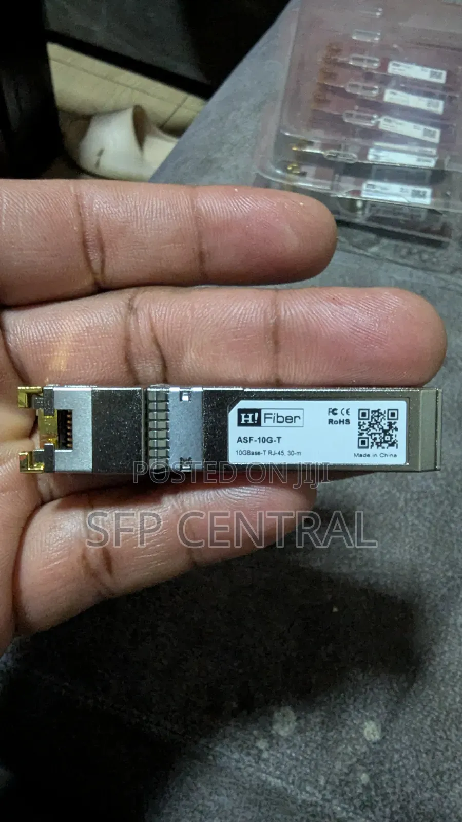 The H!Fiber 10Gb SFP+ RJ45 Transceiver for Cisco/ Microtik ETC