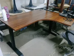 L Shaped Office Electrical Table /Desk 1.4m