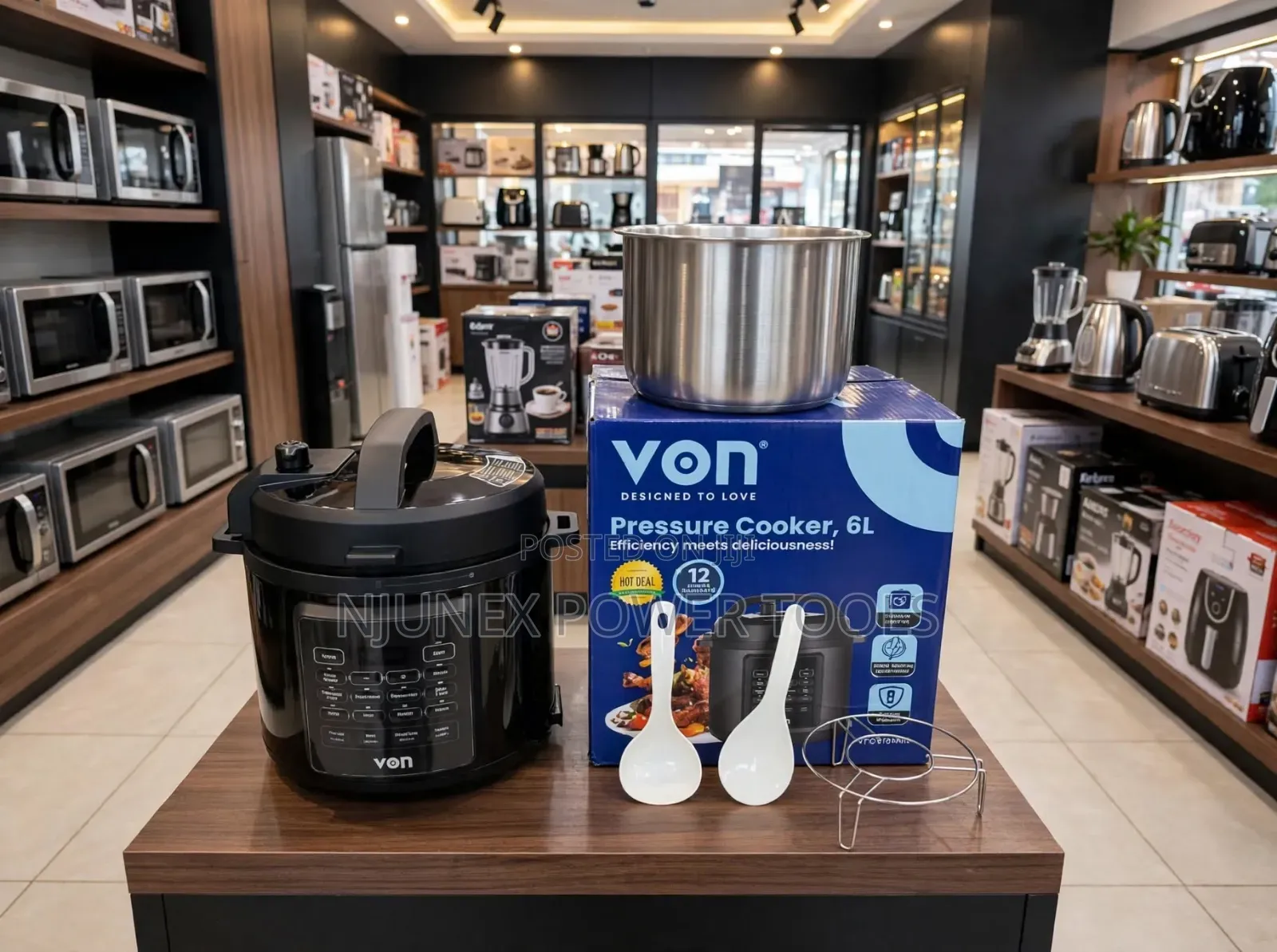 Von Vpc613xmk Pressure Cooker 6l, 1000w