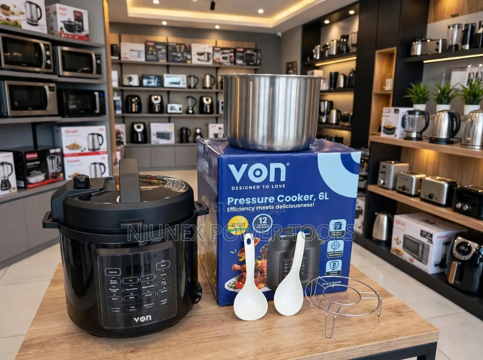 Von Vpc613xmk Pressure Cooker 6l, 1000w