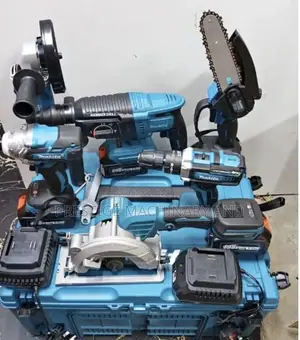 Makita 6-1Cordless Power Tools Combo Kit Drill,Angle Grinder, Rotary