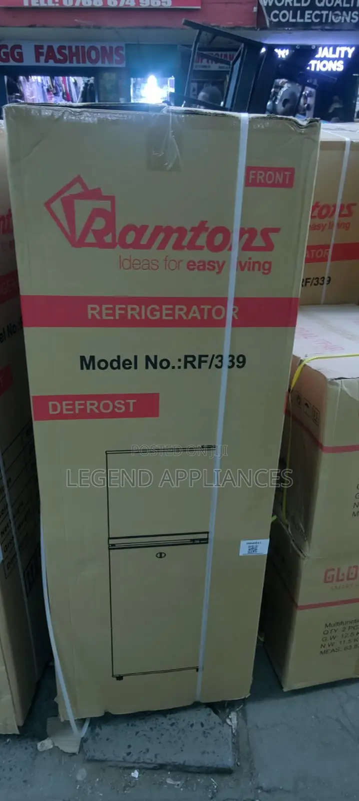 Ramtons 138L Double Door Fridge 3Star Energy Saving