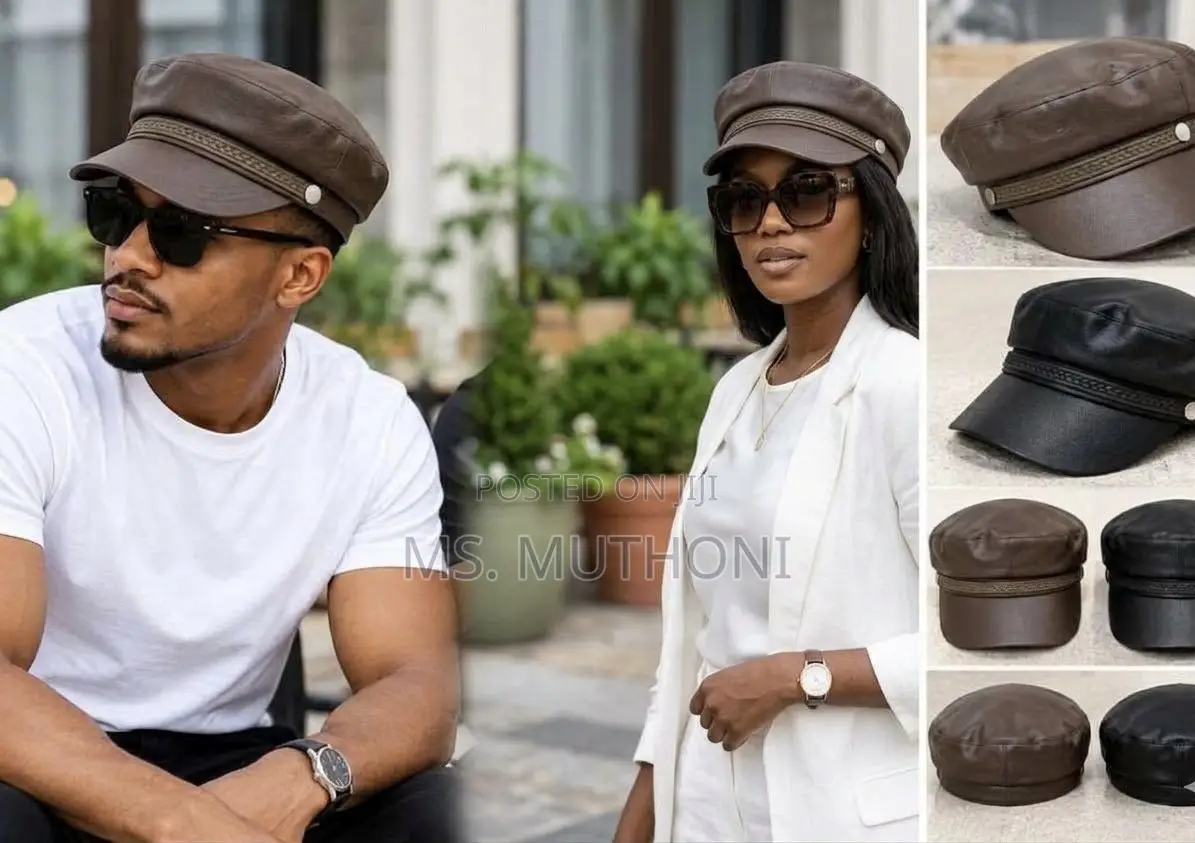 Unisex Leather Fiddler Cap