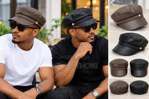 Unisex Leather Fiddler Cap