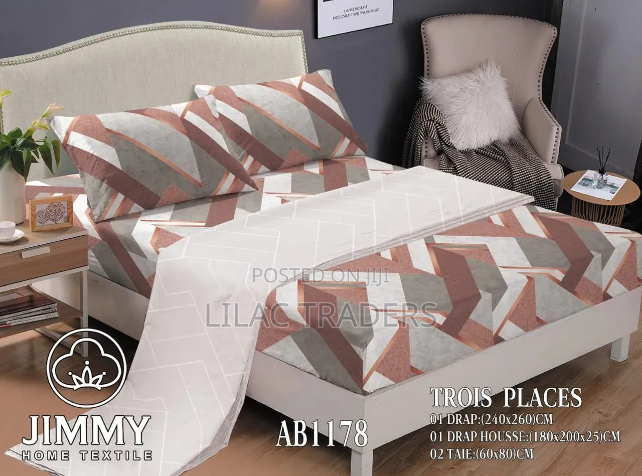 6pcs Fitted Bedsheets 6 by 7 BRWN