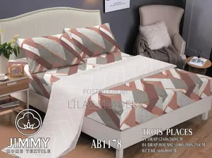 6pcs Fitted Bedsheets 6 by 7 BRWN