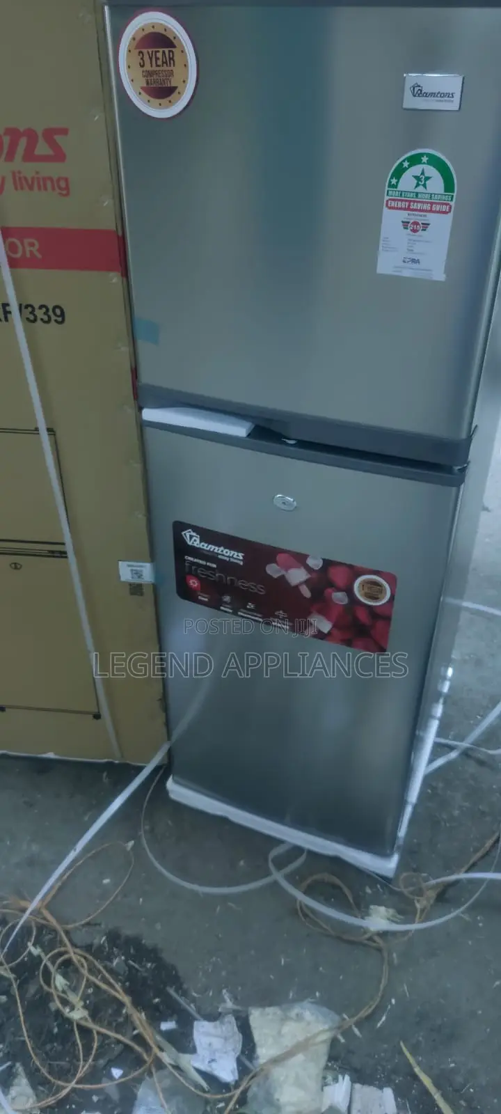 Ramtons Fridge,138 Litres,Silver