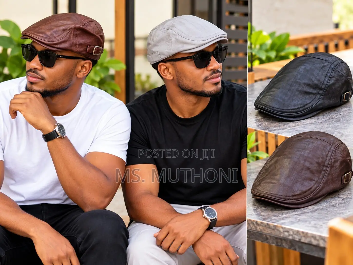 Classic Soft Leather Gatsby Hat