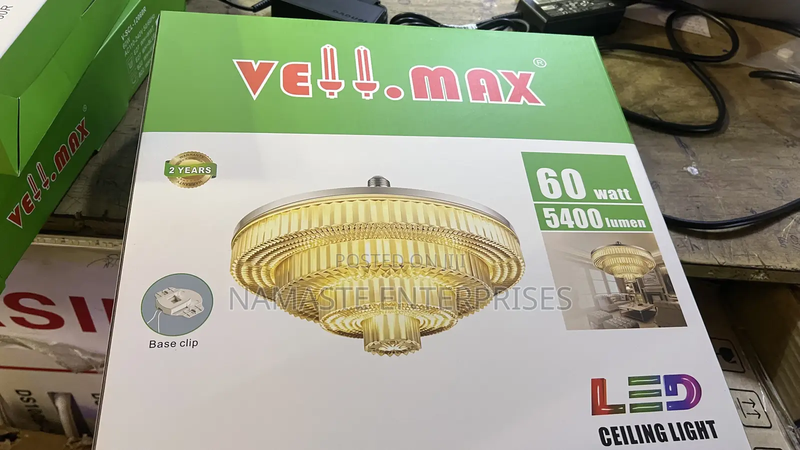 LED Crystal Ceiling Light