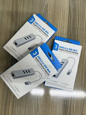 3 Ports USB 3.0 Hub With Ethernet Port