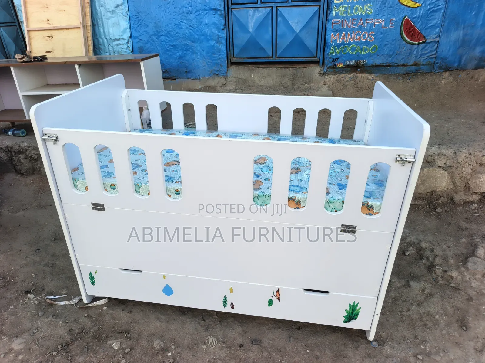 Baby Cot With Mattress