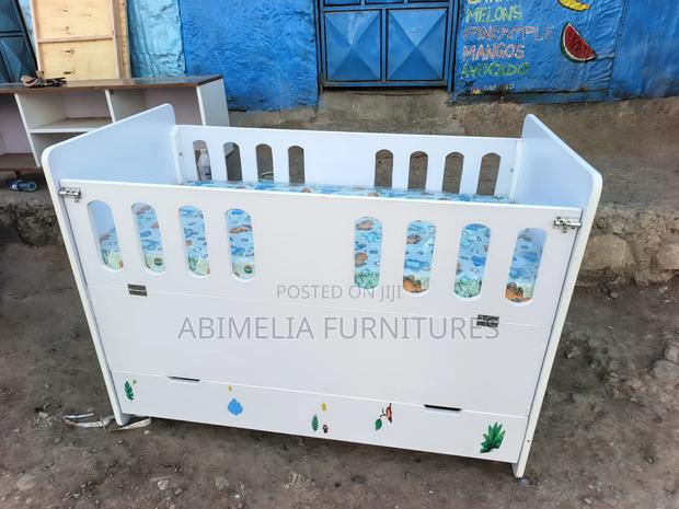 Baby Cot With Mattress - thumbnail 3