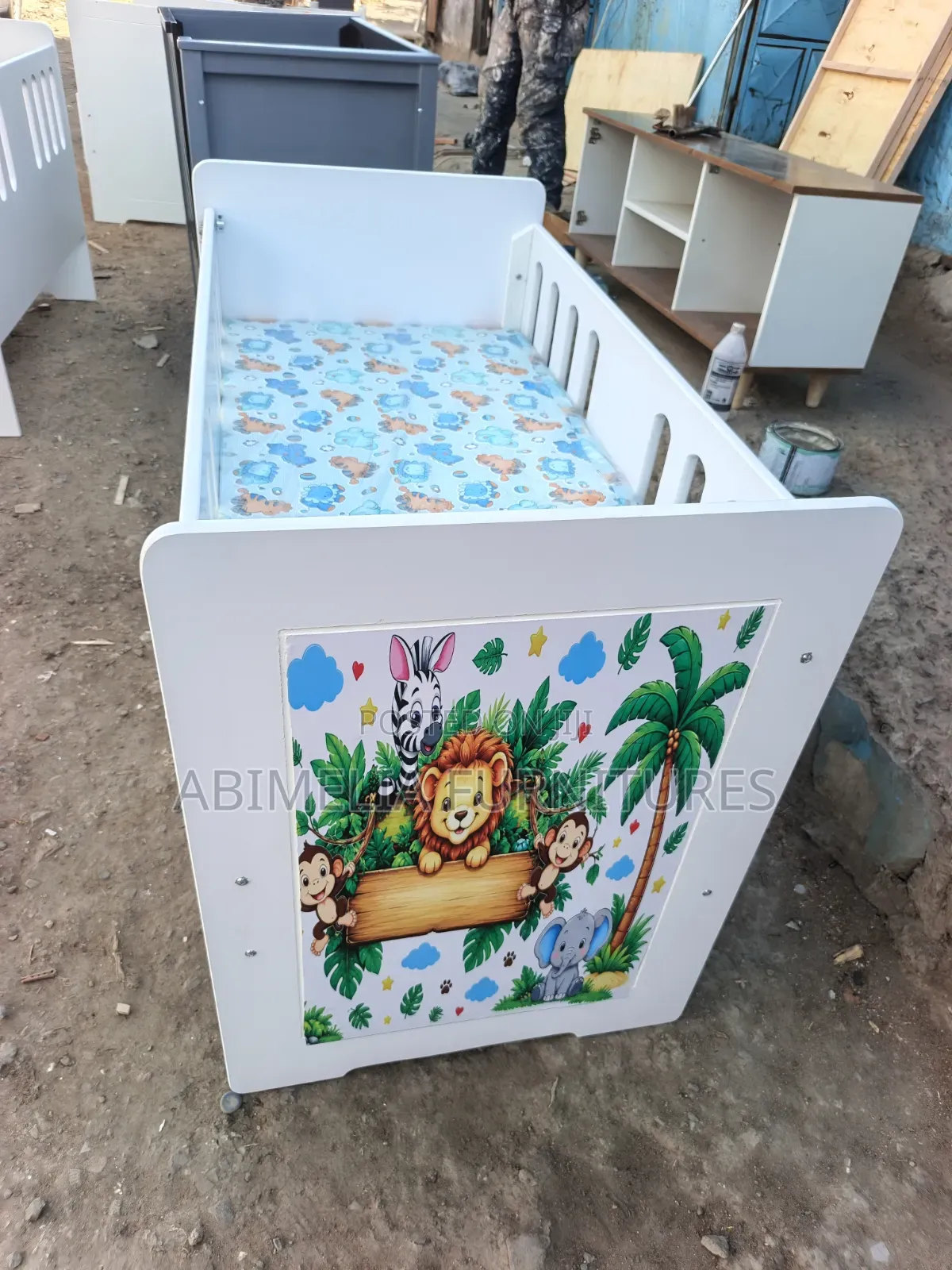 Baby Cot With Mattress