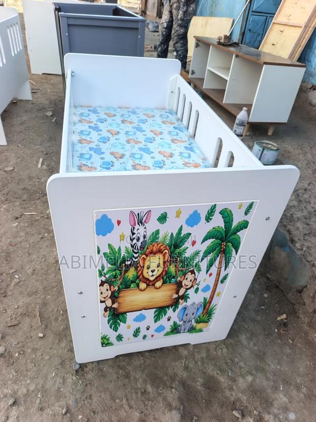 Baby Cot With Mattress - thumbnail 4