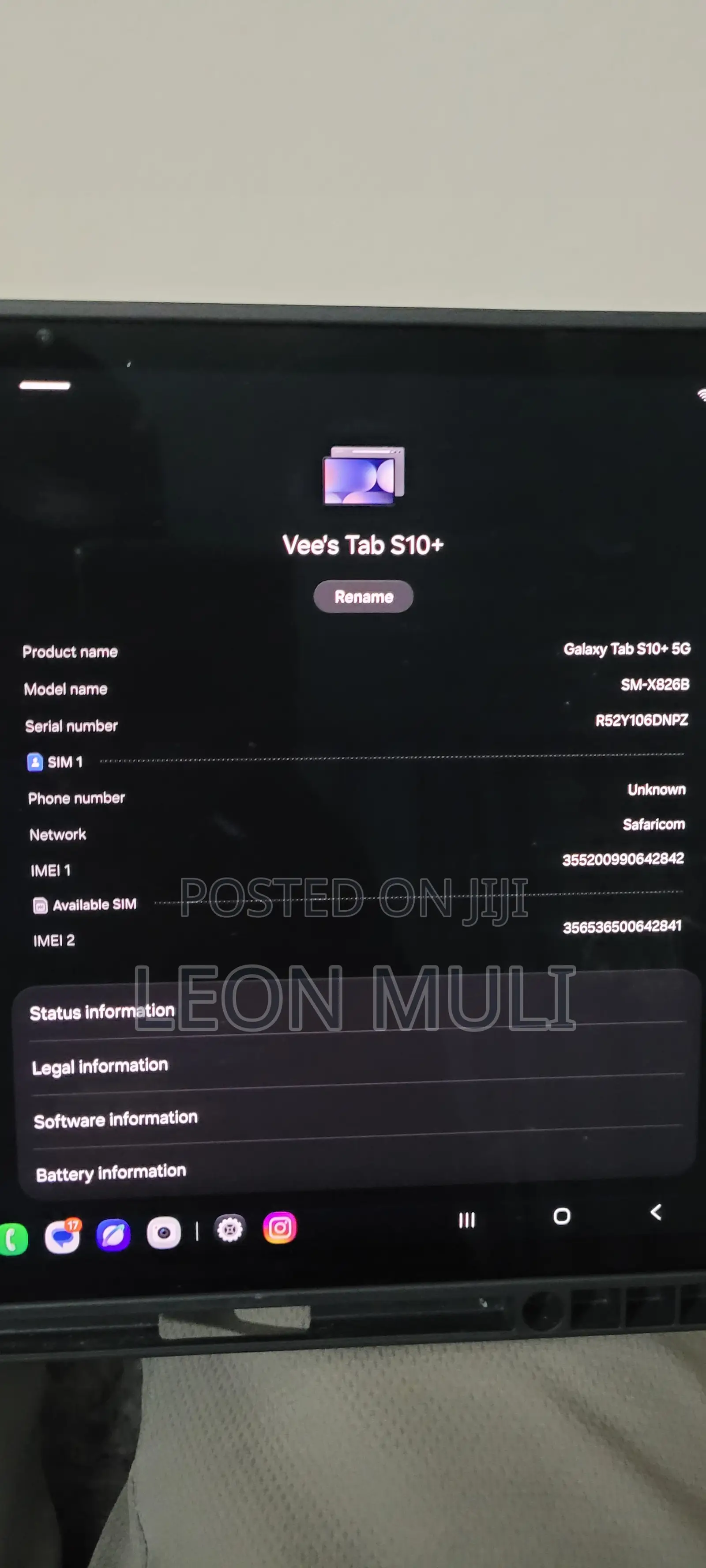 Samsung Galaxy Tab S10+ 5G 256 GB Gray