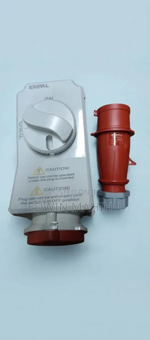 Interlocked Industrial Socket 32amps 5pin