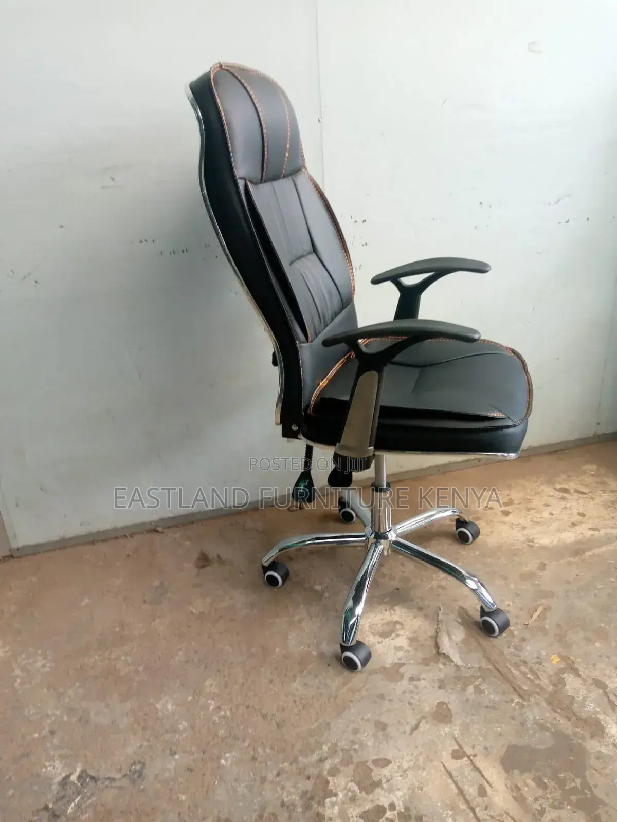 Leather Headrest Chair