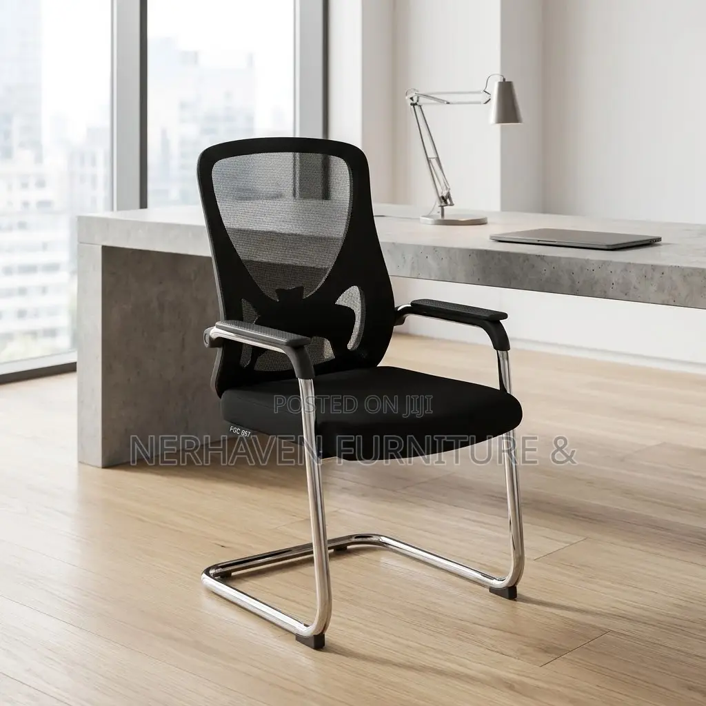 Cantilever Visitor Chair – Modern Office Guest Waiting Chair