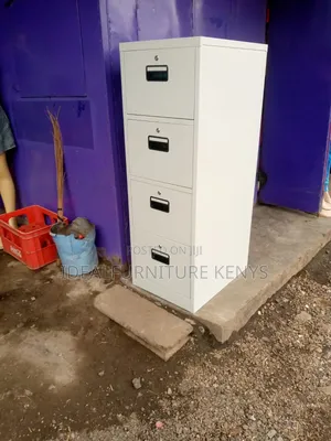 4 Drawer Filing Cabinet - Metal Office Filing Cabinet White