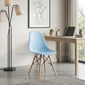 Blue Eames Chair – Modern Blue Plastic Dining Office Chair