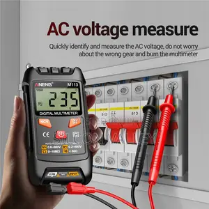 ANENG M113 Mini Digital Multimeter AC/DC Voltage Meter 1999 Counts