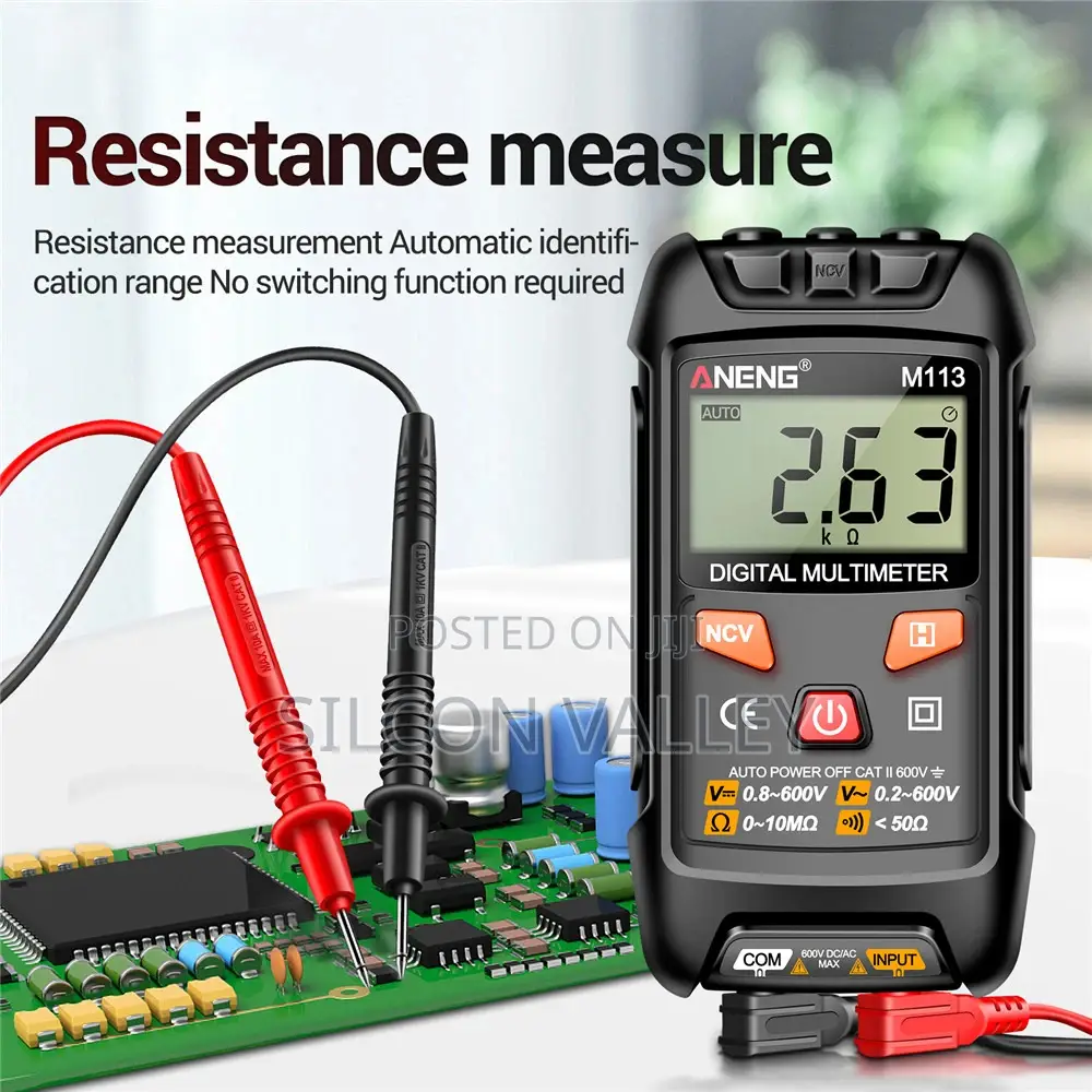 ANENG M113 Mini Digital Multimeter AC/DC Voltage Meter 1999 Counts