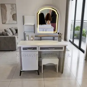 Dressing Table With LED Light – Modern Makeup Vanity Table