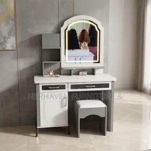 Dressing Table With LED Light – Modern Makeup Vanity Table