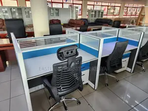 4-Way Office Table Workstation - Cubicle Desks for Office